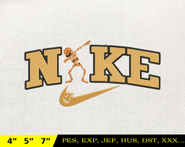 NIKE Halloween Embroidery Design, Halloween Skeleton Embroidery Design, NIKE Embroidery Design, Instant Download.jpg