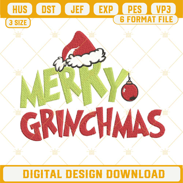 Merry Grinchmas Embroidery Design File 1.jpg