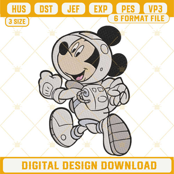 Mickey Astronaut Embroidery Designs, Disney Machine Embroidery Files.jpg