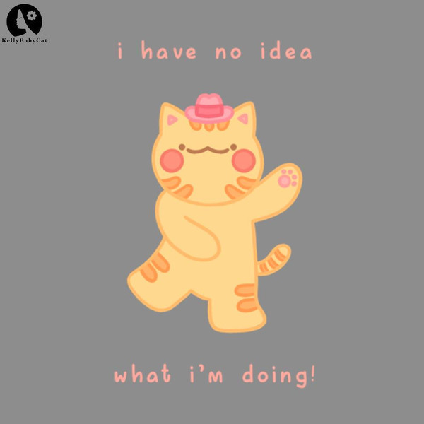 KL141241476-I have no idea what Im doing Dancing Cowboy Cat Funny Animal PNG download.jpg