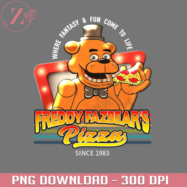KL020124555-Retro Freddy Fazbears Pizza Anime Cowboy Bebop download PNG.jpg