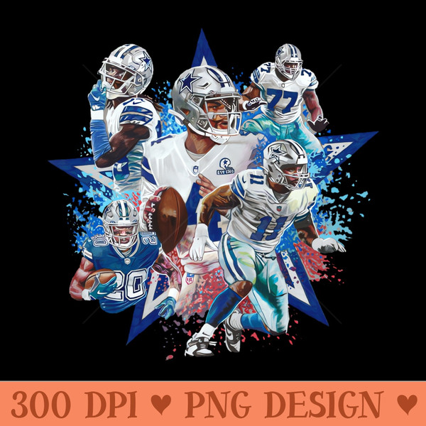 Dallas Football - PNG Illustrations - Unique