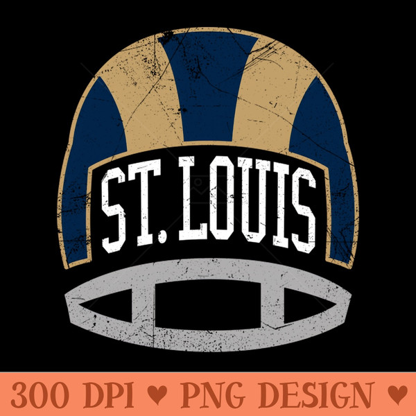 St Louis Retro Helmet Navy - PNG Download Collection - Convenience