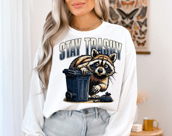 Stay Trashy PNG, Funny Raccoon png, Opossum png, Retro png, Skunk png, Funny Animals png, Animals Lover png, png designs.jpg