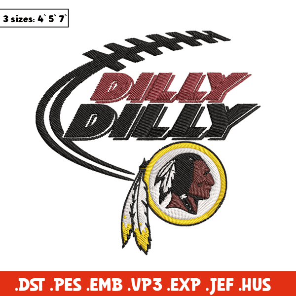 Dilly Dilly Washington redskins embroidery design, Redskins embroidery, NFL embroidery, logo sport embroidery..jpg