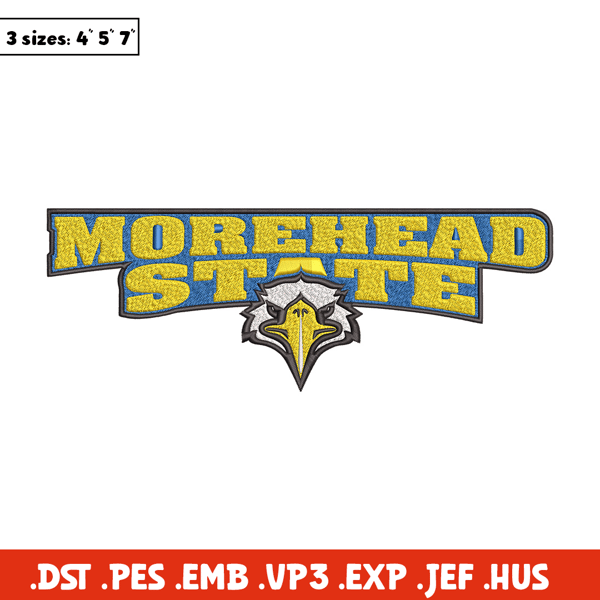 Morehead State logo embroidery design, NCAA embroidery, Embroidery design, Logo sport embroidery, Sport embroidery.jpg