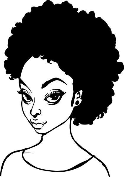 afro woman girl lady.png