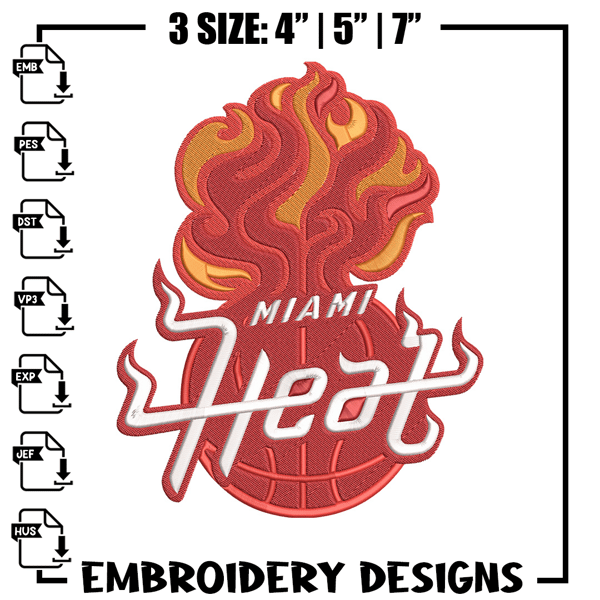 Miami Heat logo embroidery design, NBA embroidery, Sport embroidery, Embroidery design, Logo sport embroidery..jpg