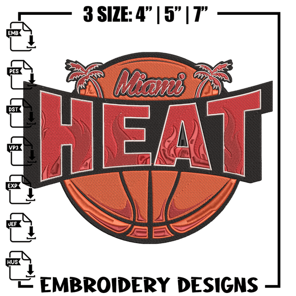 Miami Heat logo embroidery design, NBA embroidery, Sport embroidery, Embroidery design, Logo sport embroidery.jpg