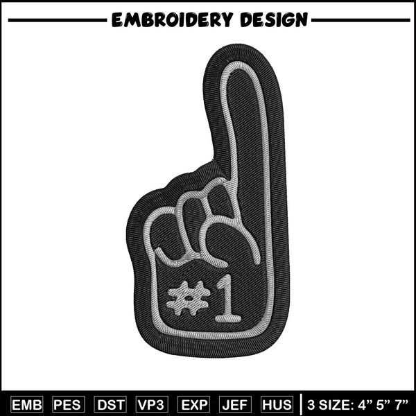 Las Vegas Raiders Foam Finger embroidery design, Las Vegas Raiders embroidery, NFL embroidery, logo sport embroidery..jpg