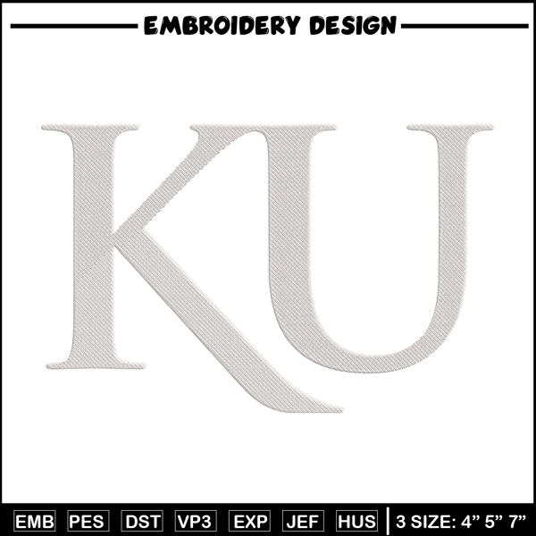 Kansas Jayhawks logo embroidery design, Sport embroidery, logo sport embroidery, Embroidery design, NCAA embroidery.jpg