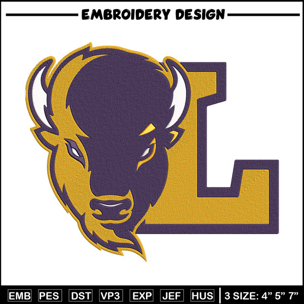 Lipscomb Bisons logo embroidery design,NCAA embroidery,Embroidery design, Logo sport embroidery, Sport embroidery.jpg