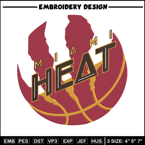 Miami Heat logo embroidery design,NBA embroidery, Sport embroidery, Embroidery design, Logo sport embroidery..jpg