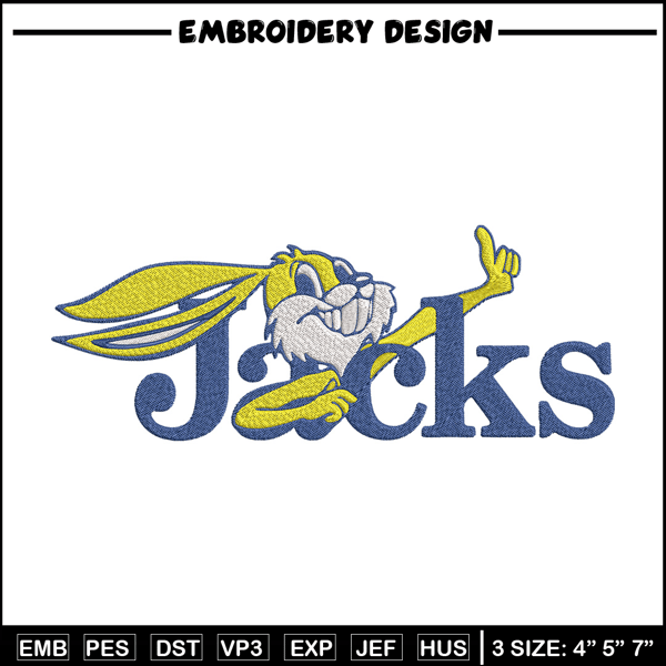 South Dakota State logo embroidery design, NCAA embroidery,Sport embroidery, Embroidery design,Logo sport embroidery.jpg