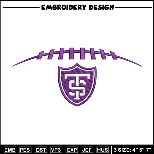 St. Thomas University logo embroidery design, NCAA embroidery, Sport embroidery, Embroidery design,Logo sport embroidery.jpg