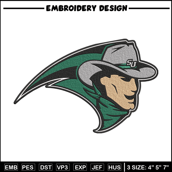 Stetson Hatters Logo embroidery design, Sport embroidery, logo sport embroidery, Embroidery design, NCAA embroidery.jpg