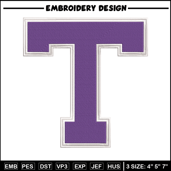 Tarleton Texans logo embroidery design, NCAA embroidery, Sport embroidery, logo sport embroidery, Embroidery design..jpg