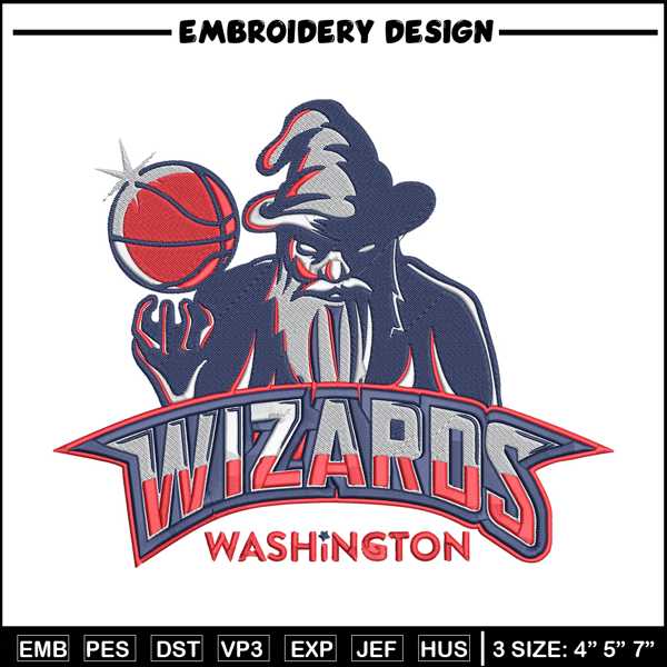 Washington Wizards logo embroidery design, NBA embroidery, Sport embroidery,Embroidery design , Logo sport embroidery..jpg