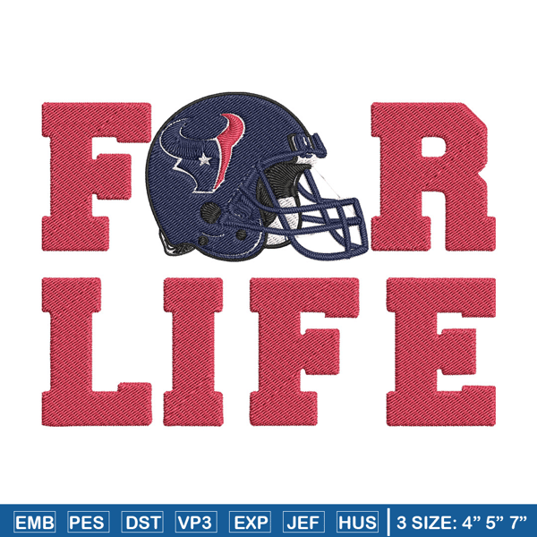 Houston Texans For Life embroidery design, Texans embroidery, NFL embroidery, sport embroidery, embroidery design..jpg