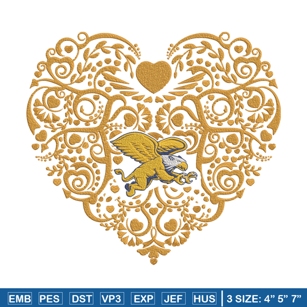 Canisius College heart embroidery design, Sport embroidery, logo sport embroidery, Embroidery design, NCAA embroidery.jpg