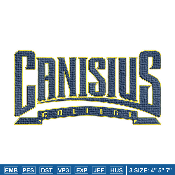 Canisius Golden Griffins embroidery design, NCAA embroidery, Sport embroidery, logo sport embroidery, Embroidery design.jpg