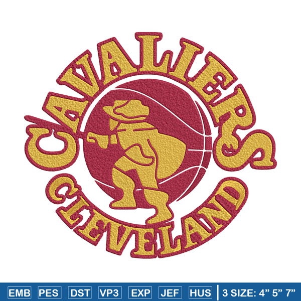 Cleveland Cavaliers logo embroidery design, NBA embroidery, Sport embroidery,Embroidery design,Logo sport embroidery..jpg