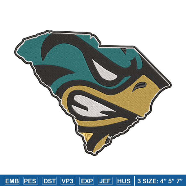 Coastal Carolina mascot embroidery design, NCAA embroidery, Sport embroidery, Embroidery design, Logo sport embroidery.jpg