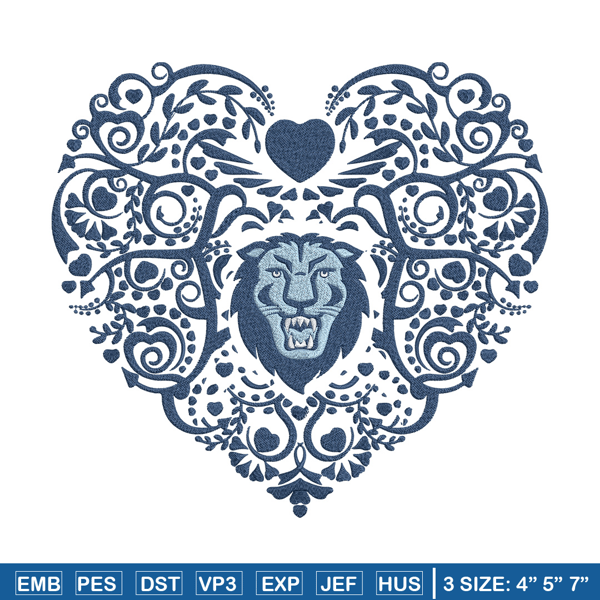 Columbia Lions heart embroidery design, Sport embroidery, logo sport embroidery, Embroidery design, NCAA embroidery.jpg