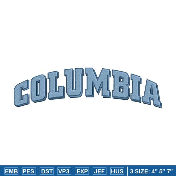 Columbia Lions logo embroidery design, NCAA embroidery,Sport embroidery, Logo sport embroidery, Embroidery design.jpg