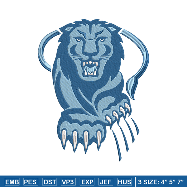 Columbia Lions mascot embroidery design, NCAA embroidery,Sport embroidery, logo sport embroidery, Embroidery design.jpg