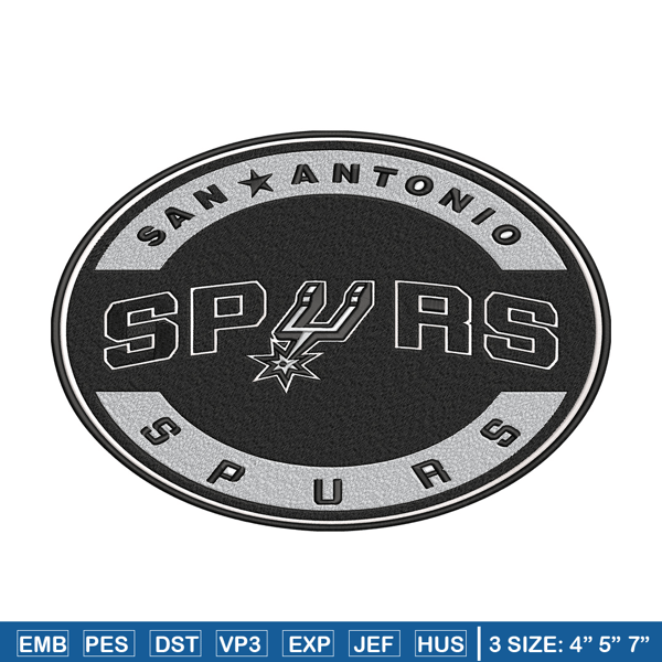 San Antonio Spurs logo embroidery design, NBA embroidery, Embroidery design,Logo sport embroidery, Sport embroidery..jpg