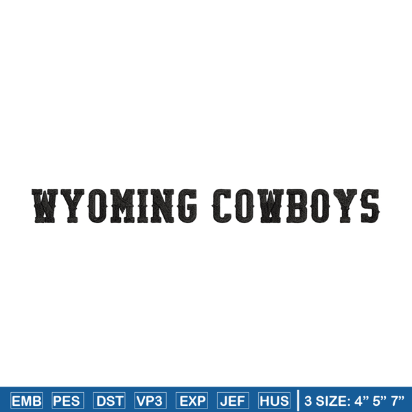 Wyoming Cowboys logo embroidery design, NCAA embroidery,Sport embroidery, Logo sport embroidery, Embroidery design.jpg