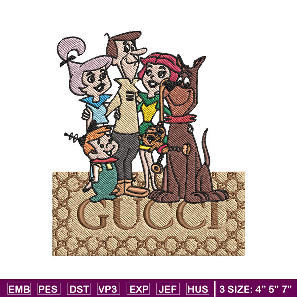 Gucci Jetsons Embroidery design, Gucci Jetsons Embroidery, cartoon design, Embroidery File, Gucci logo, Instant download.jpg