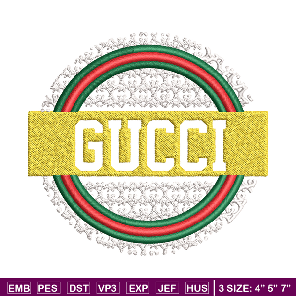 Gucci logo Embroidery Design, Gucci Embroidery, Brand Embroidery, Logo shirt, Embroidery File, Digital download.jpg