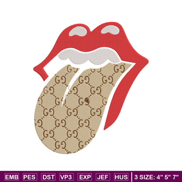 Gucci mouth Embroidery Design, Logo Embroidery, Embroidery File, Gucci Embroidery, Anime shirt, Digital download.jpg