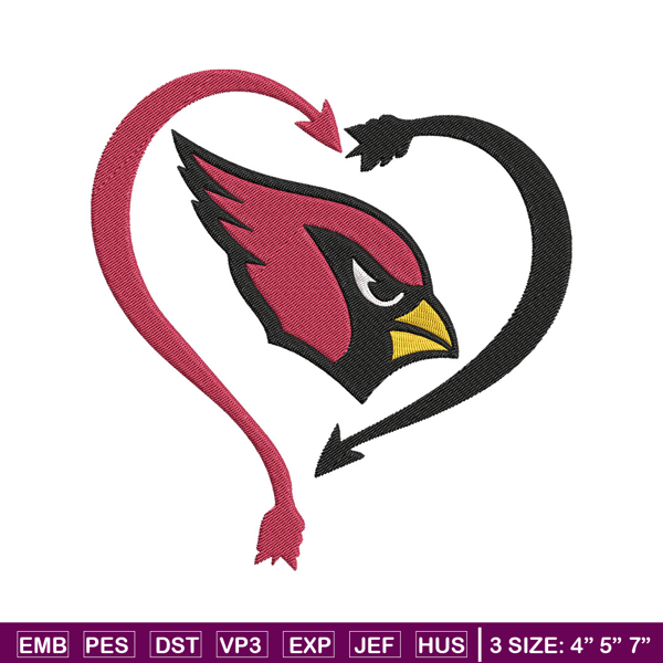 Heart Arizona Cardinals embroidery design, Cardinals embroidery, NFL embroidery, sport embroidery, embroidery design.jpg