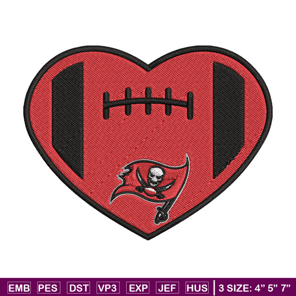 Heart Love Buccaneers embroidery design, Buccaneers embroidery, NFL embroidery, sport embroidery, embroidery design..jpg