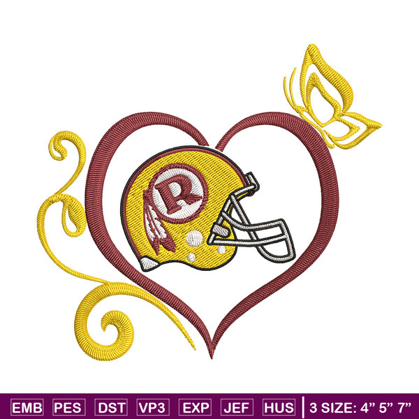 Heart Washington Redskins embroidery design,  Redskins embroidery, NFL embroidery, sport embroidery, embroidery design..jpg