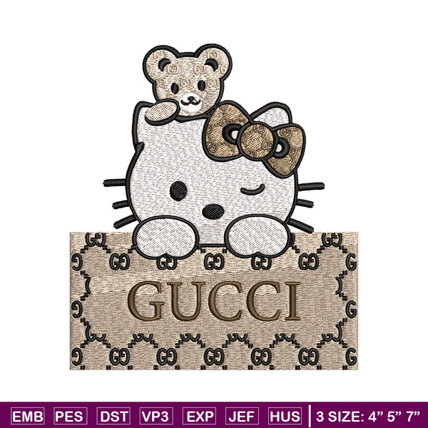 Hello kitty gucci Embroidery Design, Gucci Embroidery, Embroidery File, Logo shirt, Sport Embroidery, Digital download..jpg