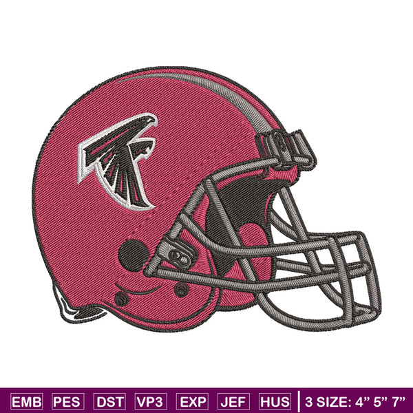 Helmet Atlanta Falcons embroidery design, Falcons embroidery, NFL embroidery, sport embroidery, embroidery design.jpg