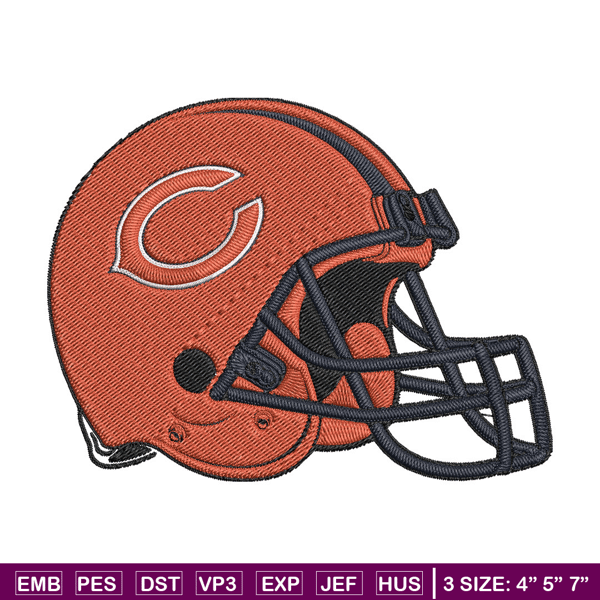 Helmet Chicago Bears embroidery design, Chicago Bears embroidery, NFL embroidery, sport embroidery, embroidery design..jpg