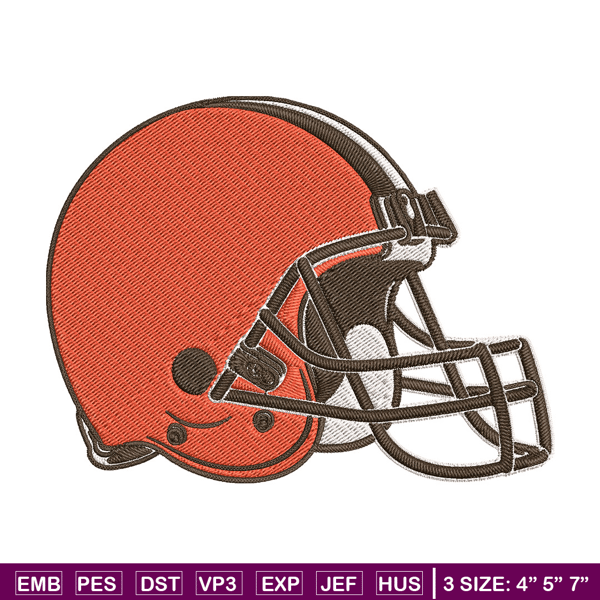 Helmet Cleveland Browns embroidery design, Browns embroidery, NFL embroidery, logo sport embroidery, embroidery design..jpg