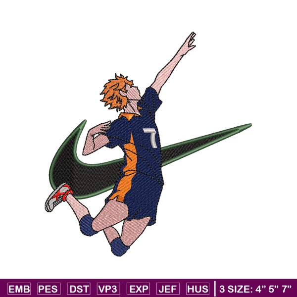 Hinata Shouyou Nike embroidery design, haykiuu embroidery, Nike design, anime design, anime shirt, Digital download.jpg