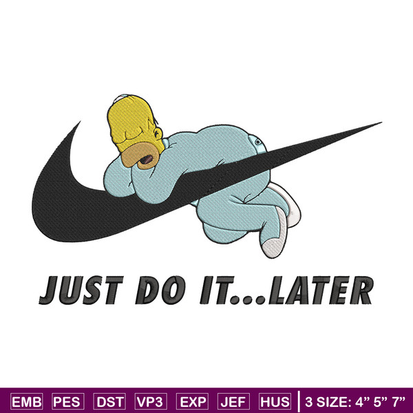 Homer x nike Embroidery Design, Simpson Embroidery, Embroidery File, Nike Embroidery, Anime shirt, Digital download..jpg