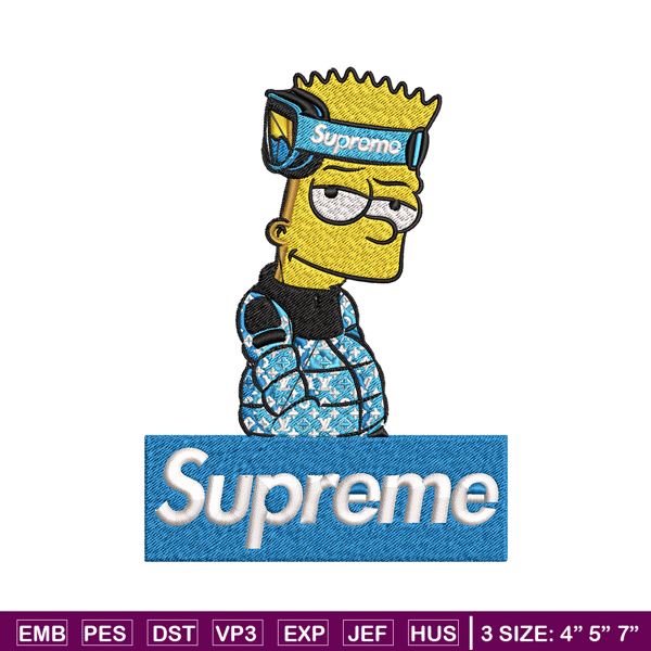 Simpson Supreme Embroidery design, Simpson Supreme Embroidery, cartoon design, Embroidery File, Instant download..jpg