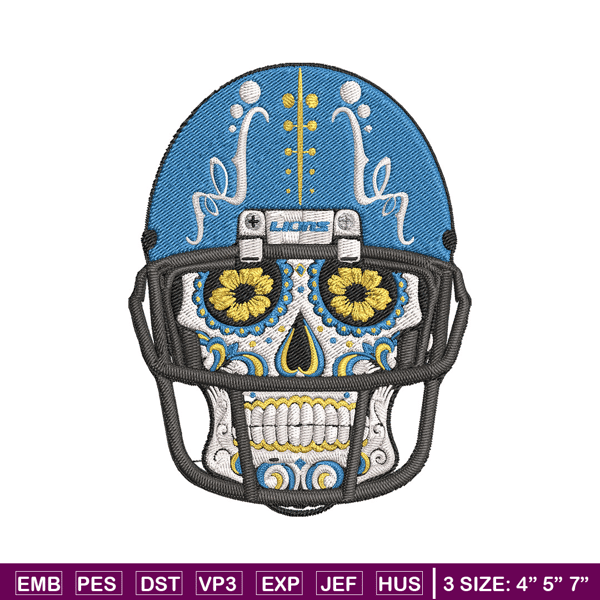 Skull Helmet Detroit Lions embroidery design, Lions embroidery, NFL embroidery, sport embroidery, embroidery design..jpg