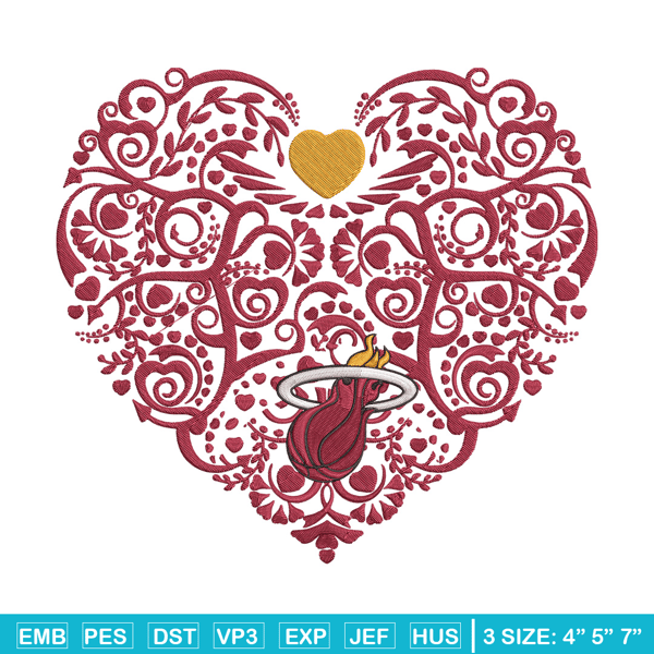 Miami Heat heart embroidery design, NBA embroidery,Sport embroidery, Embroidery design ,Logo sport embroidery..jpg