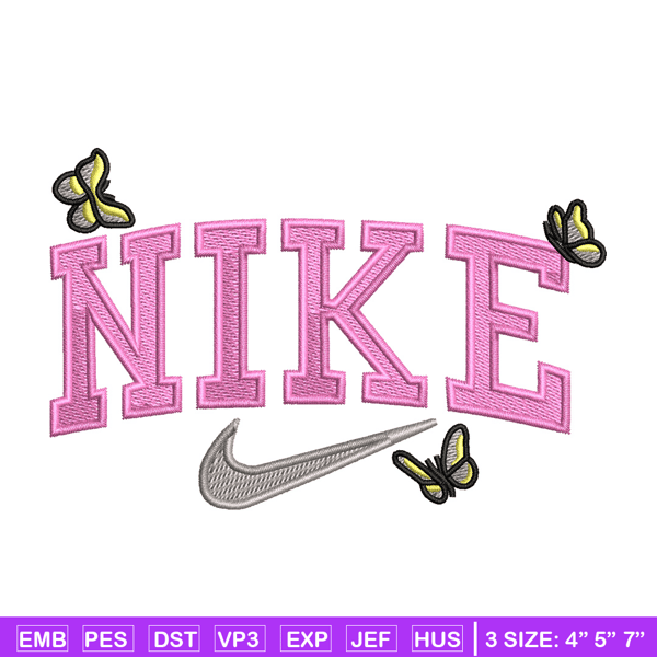 Nike butterfly embroidery design, Butterfly embroidery, Nike design, Embroidery shirt, Embroidery file, Digital download.jpg