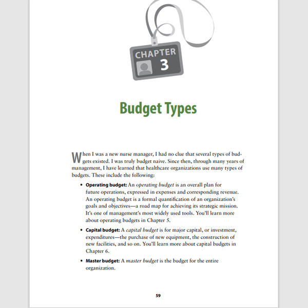 The Nurse Manager's Guide to Budgeting & Finance, 3rd Edition 3rd Edition4.png