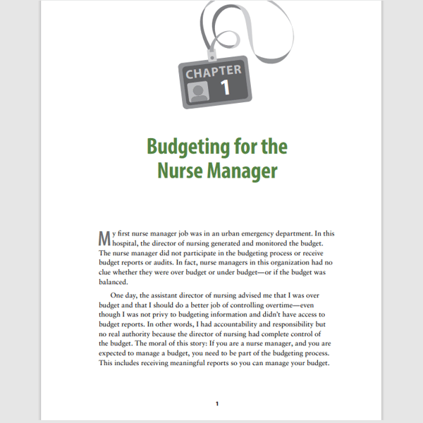 The Nurse Manager's Guide to Budgeting & Finance, 3rd Edition 3rd Edition2.png
